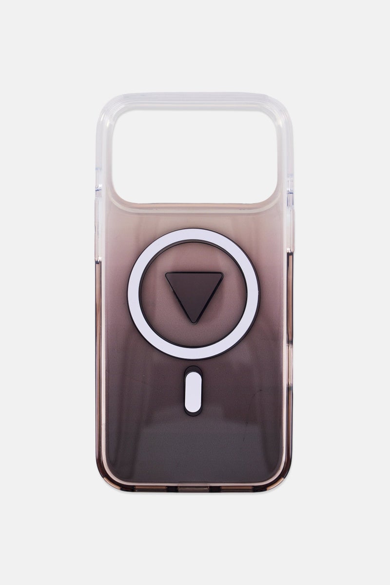 GUESS iPhone 17 Pro Max MagSafe Gradient Case With Triangle Logo, Grey - Image 3